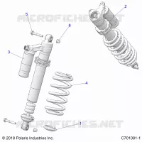 SUSPENSION, SHOCK ANTERIORE MOUNTING