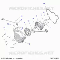 ENGINE, STATOR AND FLYRUOTA