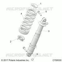 SUSPENSION, REAR SHOCK MONTAGGIO