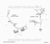 ELETTRICO, WIRE HARNESS, HOOD, ELEC. START