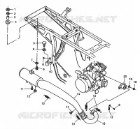 IMPIANTO DI SCARICO XPLORER 400L W98CC38C (4945414541A012)