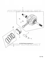 ENGINE, ALBERO MOTORE, CONNECTING ROD AND PISTON