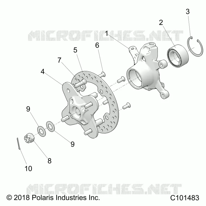 SOSPENSIONI ANTERIORI HUB AND STEERING KNUCKLE- A23SGE95PN (C101483)