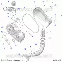 TRASMISSIONE, CLUTCH COVER AND DUCTING