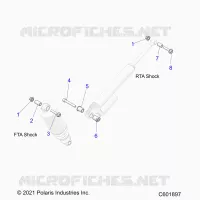 SUSPENSION, SHOCK MONTAGGIO, REAR SUSP.