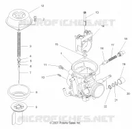 MOTORE, CARBURATORE, UPPER