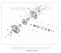 TRASMISSIONE, POSTERIORE SCATOLA DEGLI INGRANAGGI INTERNALS