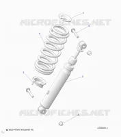 SUSPENSION, REAR SHOCK MONTAGGIO