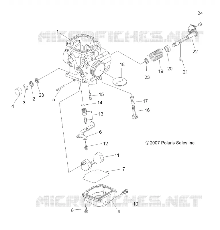 MOTORE, CARBURATORE, LOWER