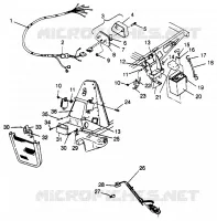 ELETTRICO/FANALE POSTERIORE SPORTSMAN 500 W969244 (4936093609C009)