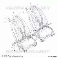 SEDE BELT MOUNTING, REAR, 6 POINT