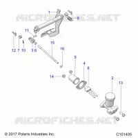 BRAKES, PEDAL AND CILINDRO PRINCIPALE MOUNTING