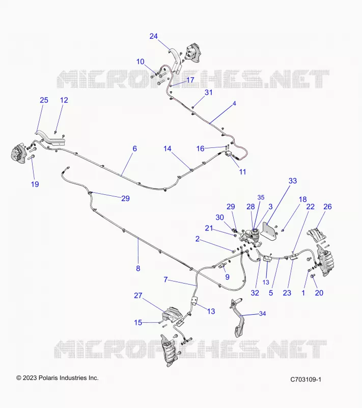 BRAKES, BRAKE LINES AND CILINDRO PRINCIPALE