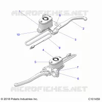 FRENO ANTERIORE BRAKE LEVER AND MASTER CYLINDER