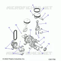 ENGINE, BALANCE SHAFT, ALBERO MOTORE/PISTON