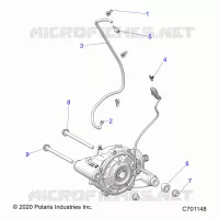 TRASMISSIONE, FRONT GEARCASE MOUNTING