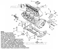 MONTAGGIO DEL MOTORE SLX 780 B964287 and  Intl. SLX 780 I964287 (4937443744B001)