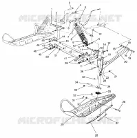 SOSPENSIONI ANTERIORI and SCIARE WIDETRAK LX 0962064 and EUROPEAN WIDETRAK LX E9620 (4931643164B001)