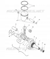 ALBERO MOTORE AND PISTON ASSEMBLY (4914891489032A)