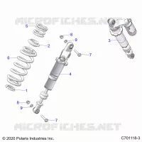 SUSPENSION, REAR SHOCK MONTAGGIO