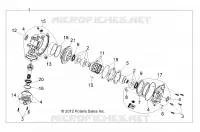 TRASMISSIONE, FRONT SCATOLA DEGLI INGRANAGGI INTERNALS