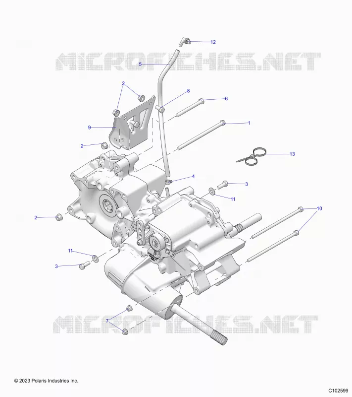 TRASMISSIONE, MAIN GEARCASE MOUNTING