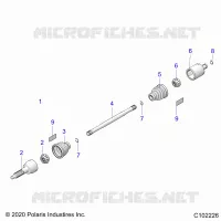 TRASMISSIONE, REAR DRIVE SHAFT