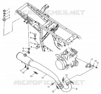 IMPIANTO DI SCARICO XPLORER 300 W97CC28C (4939813981A013)