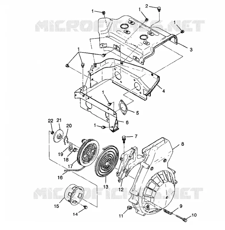 VENTILATORE HOUSING   AUTOAVVOLGENTE Trail RMK 0980961 (4942214221C007)
