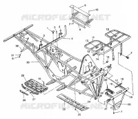 PARAURTI / PORTAPACCHI MOUNTING 6X6 250 W938727 (4924092409003A)