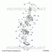 ENGINE, CRANKCASE AND ALBERO MOTORE