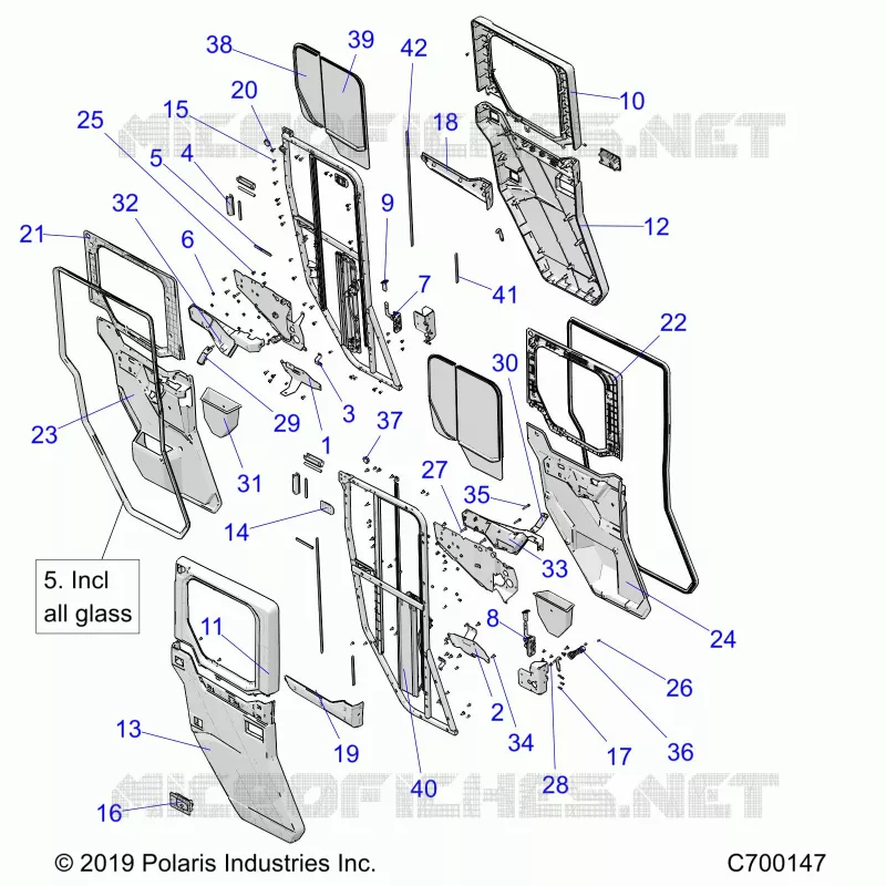 PORTE, REAR, FULL