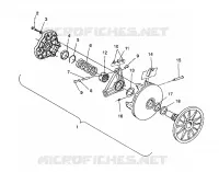 TRASMISSIONE FRIZIONE ASSEMBLY 500 EFI / 0930674 and  500 EFI SKS / 0930574 (4922962296023A)