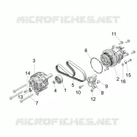 ENGINE, ALTERNATORE AND COMPRESSOR