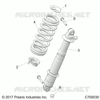 SUSPENSION, REAR SHOCK MONTAGGIO