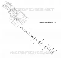 TRASMISSIONE, PRINCIPALE SCATOLA INGRANAGGI OUTPUT SHAFT