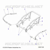 TELAIO, RACK AND PASSENGER HAND HOLD