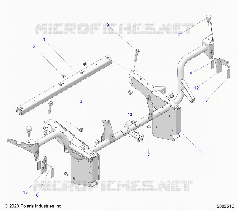 CHASSIS, FRONT TELAIO ASM. (USA ONLY) -T24AASGD/HD/TGD/HD (500251C)