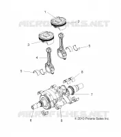 MOTORE, ALBERO MOTORE AND PISTON