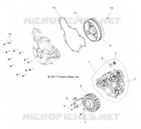 MOTORE, STATOR AND COVER