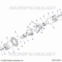 SOSPENSIONE POSTERIORE HUBS, CARRIER AND BRAKE DISC