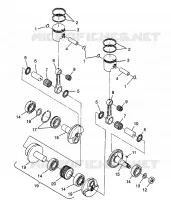PISTONEEE   ALBERO MOTORE SUPER SPORT 0980761 (4942874287C007)