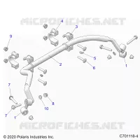 SUSPENSION, REAR BARRA DI STABILIZZAZIONE