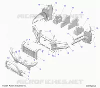 PARAURTI ANTERIORE, FACIA, GRILLE, AND FLARES