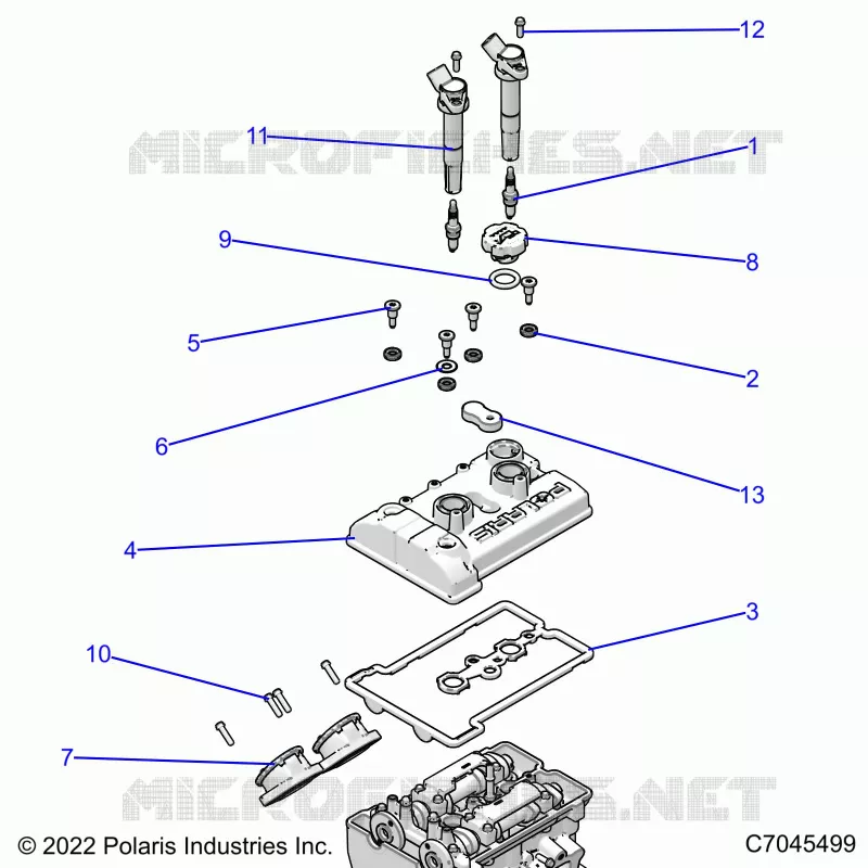 ENGINE, THROTTLE BODY AND VALVOLA COPERTURA