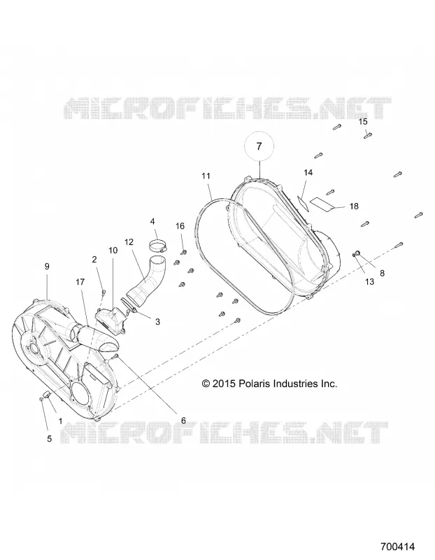 TRASMISSIONE, CLUTCH COVER AND DUCTING