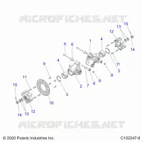 SOSPENSIONE POSTERIORE HUBS, CARRIER AND BRAKE DISC