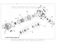 TRASMISSIONE, FRONT SCATOLA DEGLI INGRANAGGI INTERNALS 1332842