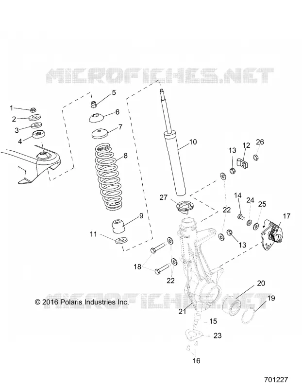 SUSPENSION, ANTERIORE MONTANTE