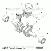 ENGINE, PISTON AND ALBERO MOTORE
